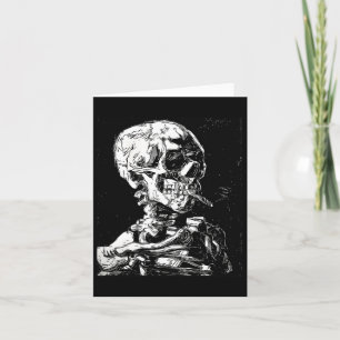 Vincent Van Gogh Skull met Sigarette Skeleton Hal Kaart