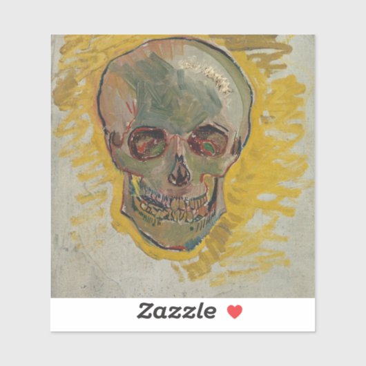 Vincent Van Gogh - Skull Sticker (Vel)