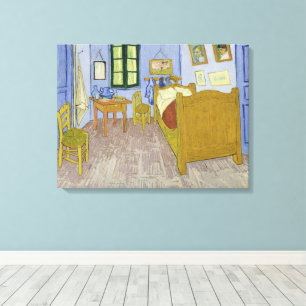 Vincent van Gogh, Slaapkamer in Arles, 3e versie Canvas Afdruk