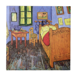 Vincent Van Gogh - Slaapkamer in Arles Kunstschild Tegeltje