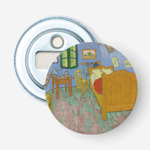 Vincent Van Gogh Slaapkamer Schilderij Button Flesopener