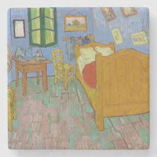Vincent Van Gogh Slaapkamer Schilderij Stenen Onderzetter