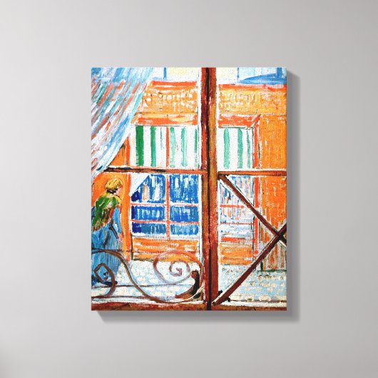 Vincent Van Gogh - slagers kopen een raam in Canvas Afdruk (Voorkant)