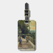 Vincent van Gogh - Sloping Path in Montmartre Bagagelabel (Voorkant verticaal)