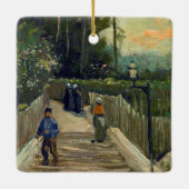 Vincent van Gogh - Sloping Path in Montmartre Keramisch Ornament (Achterkant)