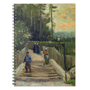 Vincent van Gogh - Sloping Path in Montmartre Notitieboek
