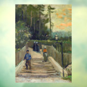 Vincent van Gogh - Sloping Path in Montmartre Raamsticker (Vel 3)