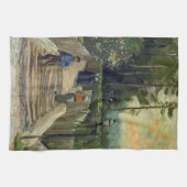Vincent van Gogh - Sloping Path in Montmartre Theedoek (Horizontaal)