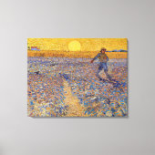 Vincent van Gogh - Sower met Setting Sun Canvas Afdruk (Voorkant)