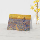 Vincent van Gogh - Sower met Setting Sun Kaart (Gele Bloem)