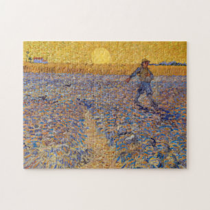 Vincent van Gogh - Sower met Setting Sun Legpuzzel