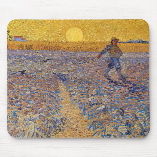 Vincent van Gogh - Sower met Setting Sun Muismat (Voorkant)