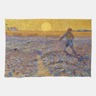 Vincent van Gogh - Sower met Setting Sun Theedoek