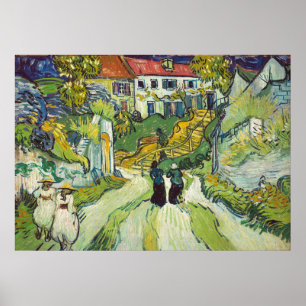 Vincent van Gogh Stairway bij Auvers Poster