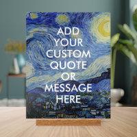 Vincent Van Gogh Starry Night Citation personnalis