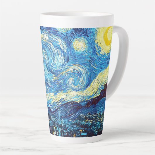 Vincent van Gogh - Starry Night Latte Mug (Angle droit)