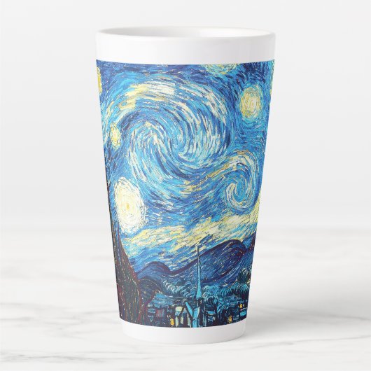 Vincent van Gogh - Starry Night Latte Mug (Devant)