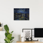 Vincent van Gogh Starry Night over de Rhone Poster (Thuiskantoor)