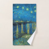 Vincent Van Gogh Starry Night Over the Rhone (Serviette à main)