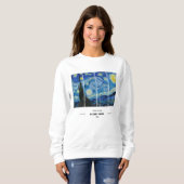 Vincent Van Gogh Starry Night Sweatshirt  (Voorkant volledig)