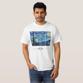 Vincent Van Gogh Starry Night T-Shirt (Devant entier)