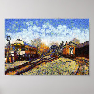 Vincent van Gogh, station Poster