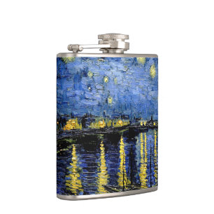 Vincent Van Gogh Sterrennacht 1888 Flask Heupfles