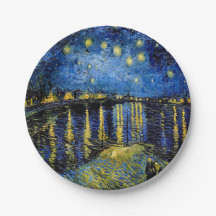 Vincent Van Gogh Sterrennacht 1888 Papieren Borden