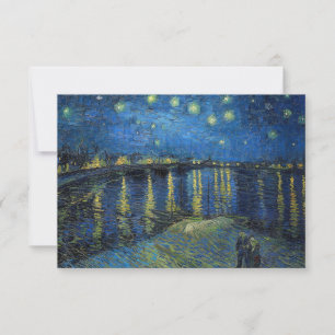 Vincent van Gogh - Sterrennacht aan de Rhône Bedankkaart