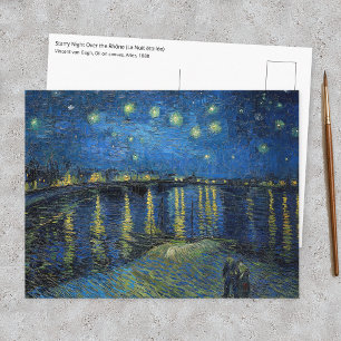 Vincent van Gogh - Sterrennacht aan de Rhône Briefkaart