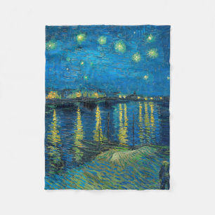 Vincent Van Gogh Sterrennacht aan de Rhône Fleece Deken