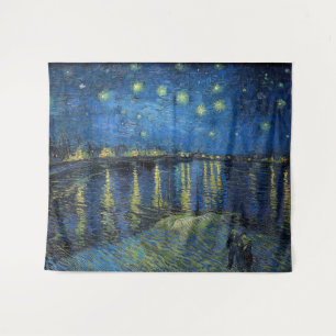 Vincent van Gogh - Sterrennacht aan de Rhône Wandkleed
