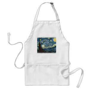 Vincent van Gogh, Sterrennacht. Bekende kunst. Standaard Schort