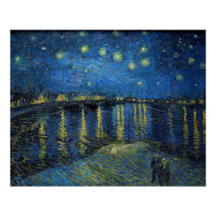Vincent van Gogh - Sterrennacht boven de Rhône Perfect Poster