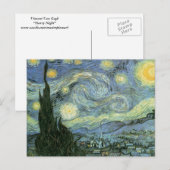 Vincent Van Gogh - Sterrennacht Briefkaart (Voorkant / Achterkant)