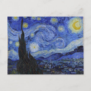 Vincent Van Gogh "Sterrennacht" Briefkaart