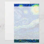 vincent van gogh sterrennacht briefpapier (Voorkant / Achterkant)