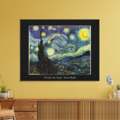 Vincent van Gogh, Sterrennacht Canvas Afdruk (Insitu (Woonkamer))
