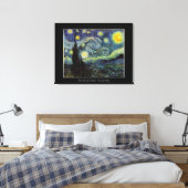 Vincent van Gogh, Sterrennacht Canvas Afdruk (Insitu (Slaapkamer))