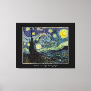 Vincent van Gogh, Sterrennacht Canvas Afdruk