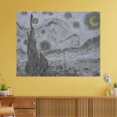 Vincent Van Gogh - Sterrennacht Canvas Afdruk (Insitu (Woonkamer))
