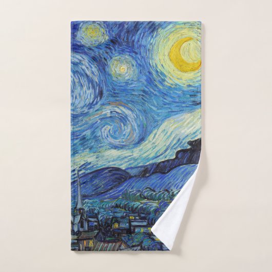 Vincent Van Gogh Sterrennacht Fine Art Bad Handdoek (Handdoek)