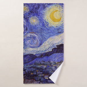 Vincent Van Gogh Sterrennacht  Fine Art Badhanddoek