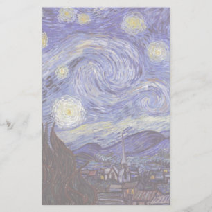 Vincent Van Gogh Sterrennacht  Fine Art Briefpapier
