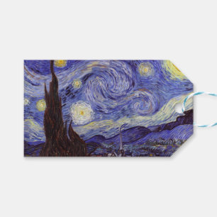 Vincent Van Gogh Sterrennacht Fine Art Cadeaulabel
