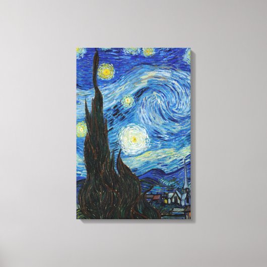 Vincent Van Gogh Sterrennacht Fine Art Canvas Afdruk (Voorkant)
