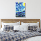 Vincent Van Gogh Sterrennacht Fine Art Canvas Afdruk (Insitu (Slaapkamer))