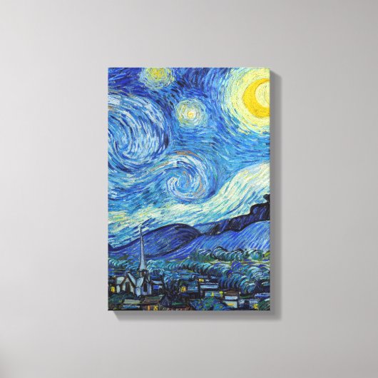 Vincent Van Gogh Sterrennacht Fine Art Canvas Afdruk (Voorkant)