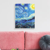 Vincent Van Gogh Sterrennacht  Fine Art Canvas Afdruk (Insitu (Woonkamer))