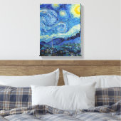 Vincent Van Gogh Sterrennacht  Fine Art Canvas Afdruk (Insitu (Slaapkamer))